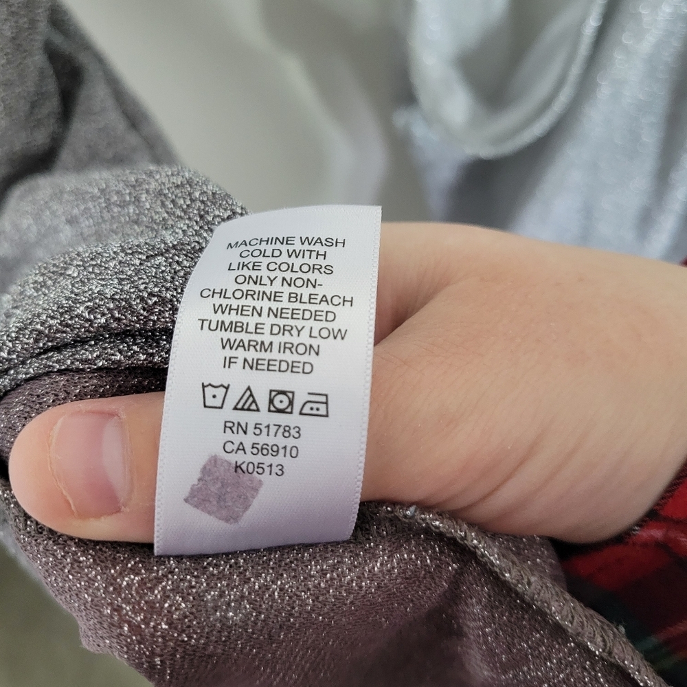 Studio Y Maurices Sparkling Silver and Gray/Purple Women's Tank Tops, Size XL - Picture 8 of 8